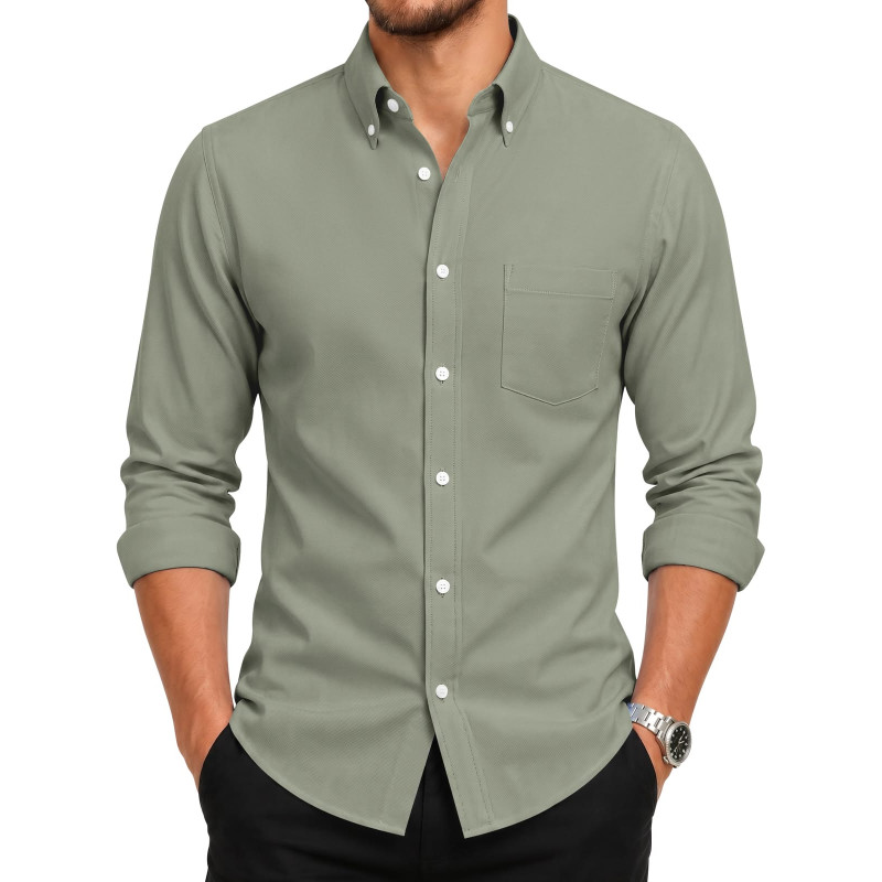 Men's Slim Fit Oxford Dress Shirt