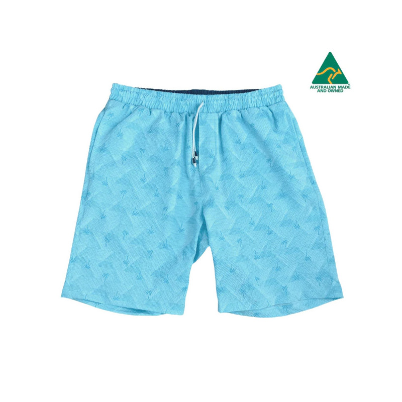 Tahiti Hawaiian Cotton Short - Blue