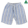Avalon Stripe Linen Short - Blue/White
