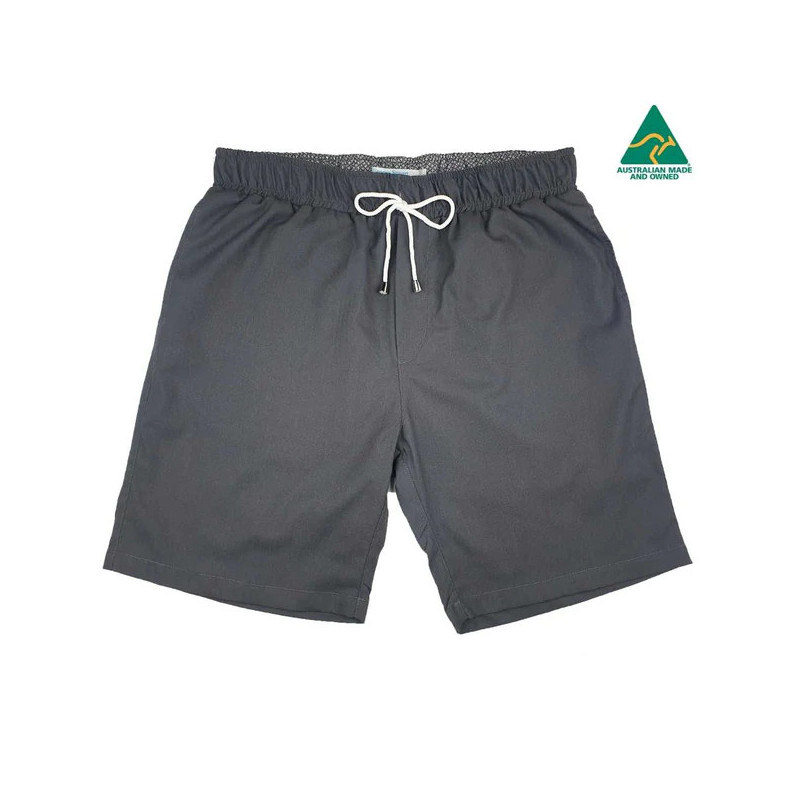 Bahamas Cotton/Linen Short - Charcoal